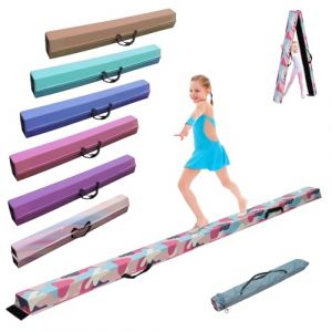 SportBob Poutre Gymnastique Pliable 270cm PU Cuir Poutre de Gymnastique,Base en Caoutchouc antidérapante, Poutre de Gymnastique pour l'entraînement, Pratique, entraînement Professionnel à Domicile (chunshengwu, neuf)