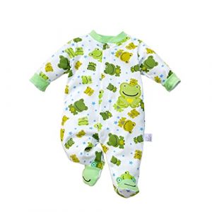 KIDDLETOWN Vêtements Ensemble Nouveau Née Bébé Garçon Fille, Bébé Pyjama Garçon recouvre les pieds, coton à manches longues Body Combinaison, Tenue de Naissance, nouveau-né vêtements Bébé 0-12 mois (KIDDLETOWN, neuf)