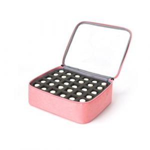 Rangement Vernis A Ongle,Rangement Onglerie Trousse de rangement for vernis &agrave; ongles, 30 flacons, grande trousse maquillage portable multicolore, pouvant contenir jusqu'&agrave; 40 (15 ml)(Pink) (xinnruishangmaohang, neuf)