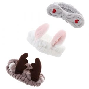 iplusmile 3pi&egrave;ces Lot De Bandeaux Pour Femme &Eacute;lastiques De Soin Facial Bandeaux Spa Pour Cheveux Et Maquillage (Dawkinshall, neuf)