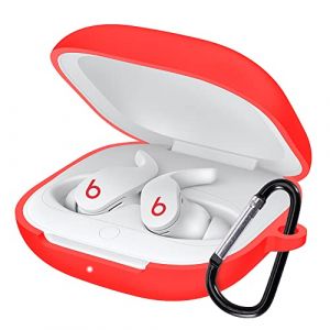 FTRONGRT Housse en Silicone pour &Eacute;couteurs Bluetooth pour Beats Fit Pro Coque, Antichoc, Housse de Transport Compatible Beats Fit Pro &Eacute;couteur Bluetooth.Rouge (FTRONGRT, neuf)