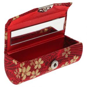 Gatuida &Eacute;tui L&egrave;vres Japonais Mini Portable avec Miroir Bo&icirc;te de Rangement Rouge Vague pour Rouge &agrave; L&egrave;vres Organiseur Pratique et &Eacute;l&eacute;gant (Brandon Zou, neuf)