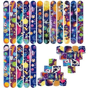 POPOYU 24Pcs &Eacute;toile Slap Bracelet Anniversaire Enfant,Bracelet a Claquer Cadeau d&rsquo;Anniversaire pour Gar&ccedil;ons et Filles Garcon,Cadeau Anniversaire Invites,Slap Bandes Remplisseurs Parti Favors (MUDAMUDA Store, neuf)