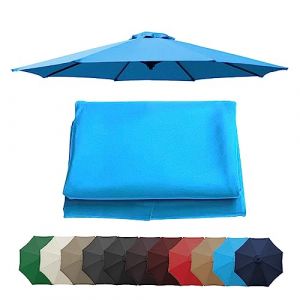 Auvent De Remplacement Pour Parasol 2m/2,7m/3m, 6 Baleines/8 Baleines Toile De Rechange Pour Parasol Déporté, Housse De Rechange Pour Parasol De Jardin Terrasse Plage (auvent Seulement) ( Color : Ligh (Xuefuyuan, neuf)