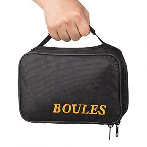 Tofern 2 Sac Boule de Pétanque，Sac Pétanque Nylon Oxford Robuste Pratique, Sacoche pour 3/6/8 Boules Pétanque (Noir, pour 8 Boules) (QUVITA, neuf)