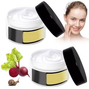 Lot de 2 crèmes à la bave d'escargot Snail Mucin Snail Cream - Gel d'escargot Snail 92 All In One - Pour tous les types de peau - Hommes et femmes (Vinsetrin, neuf)