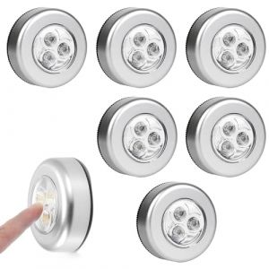 Doukesh Spot LED Autocollant, Lampe Adh&eacute;sive Sans Fil, Veilleuse &agrave; Piles Pour Escaliers, Placard, Armoire, Couloir (Sans Batterie) (LEdoudouLE, neuf)