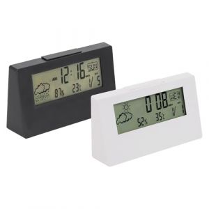 Opatiny Thermom&egrave;tre LED Thermo-Hygrom&egrave;tre Multifonction &Eacute;lectronique Temp&eacute;rature Humidit&eacute; M&egrave;tre Station M&eacute;t&eacute;o pour Maison avec R&eacute;veil (MeiStyleHub, neuf)