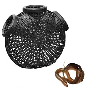 Nasse A Poisson, Nasse A Ecrevisse Portables Plastique Cage À Anguilles Filets De Pêche Et Accessoires Pièges Crabe Et À Écrevisses pour Les Lacs pour Attraper L'éperlan Vairons (duwekm, neuf)