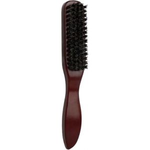 Brosse en Poil de Sanglier, Brosse Plaquante Cheveux, Brosse a Chignon, Brosse pour Plaquer les Cheveux pour Femme et Homme, pour le Nettoyage des Cheveux et de la Barbe (ZISONIX, neuf)