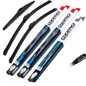 OXIMO SIMPLY WORKS Essuie-glaces avant et arri&egrave;re pour Land Rover Discovery Sport L550 depuis 09.2014 SUV, Lot de 3 balais d&rsquo;essuie-glace - gauche 650 mm, droite 500 mm, arri&egrave;re 300 mm (attelage-online, neuf)