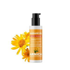 QKnatur - Huile d'Arnica - Huile de massage aux extraits d'Arnica, Calendula et Hamam&eacute;lis - R&eacute;cup&eacute;ration musculaire - Effet relaxant pour douleurs musculaires, dos, &eacute;paules, pieds, genoux (100 ml) (QKnatur, neuf)