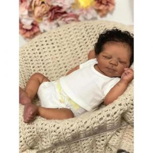 Zero Pam Bebe Reborn Garcon Silicone Plein Corps 45cm Poupee Bebe Reborn Réaliste Poupon Garcon Dormir comme Un Vrai Bébé avec Accessoires Jouets pour Garçons (Estotrade, neuf)