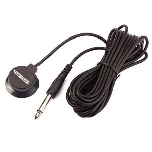 Alnicov Mini transducteur piézo avec prise de sortie 1/4 et câble de 3 mètres pour guitare acoustique, violon, banjo, mandoline (Music Lover EU, neuf)