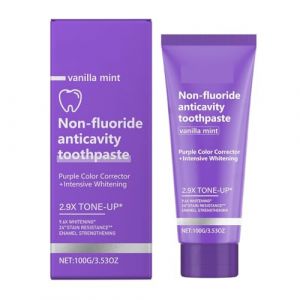 Dentifrice &Eacute;claircissant Violet - Blanchit Les Dents, &Eacute;limine Les Taches, Prot&egrave;ge L'&eacute;mail, Formule Douce, Utilisation Quotidienne Facile(5PCS) (LiuYanFengDP, neuf)