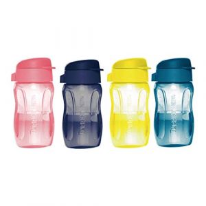 Tupperware Aquaslim Lot de 4 bouteilles &agrave; rabat 310 ml (SILVER THRONE PVT LTD, neuf)