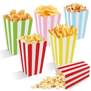 Wozzies 75 Pi&egrave;ces Boite Pop Corn Petite, 5 Couleurs Boite a Pop Corn, Popcorn t&uuml;ten, Frites Candy Popcorn Sachet, pour Anniversaires, Soir&eacute;es, Cin&eacute;ma, F&ecirc;te (WHOZZY WONDERS TOY STORE LTD, neuf)