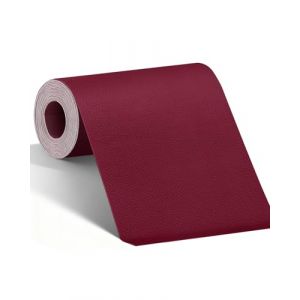 BOUYEER Simili Cuir Autocollant, 80x180 CM Cuir Autocollant, Set de R&eacute;paration en Cuir Synth&eacute;tique &Eacute;cologique & Sans Odeur, Pour R&eacute;paration Canap&eacute;/Si&egrave;ges Auto/Sacs/R&eacute;novation, Vin Rouge (BOUYEERDirect FR, neuf)