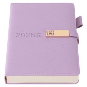 Agenda 2026, agenda acad&eacute;mique 2026, format A5, une page par jour, planificateur annuel janvier-d&eacute;cembre 2026, productivit&eacute; quotidienne et mensuelle avec porte-stylo, onglets mensuels color&eacute;s, poche (Good Shopping  Store, neuf)