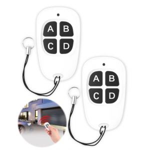 Telecommande Universelle Portail 433.92 MHz 2 Pi&egrave;ces Duplicateur sans Fil &agrave; 4 Boutons Telecommande Copieus pour Porte de Garage Port&eacute;e de 50m Compatible avec 2260 2262 PT2264 5326 22401527 (LINYANYANGKEJI, neuf)