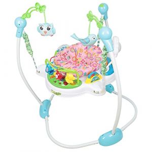 Trotteur bébé, 4 aires de jeu, rotation 360°, siège rembourré et lavable en machine, 6 mois et plu,Station d’Activités MusicalesSiège Tournant à 360 Degrés, 3 Réglable (Hechheu, neuf)