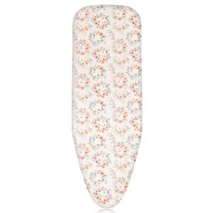Pottwal Housse de Planche à Repasser Haut de Gamme pour Un Repassage Rapide et Facile, Adaptée aux Fers à Vapeur, Petite Dleur Écrasée, 38-45cm x 120-125cm (Taille XL) (HONGTAISHENG, neuf)