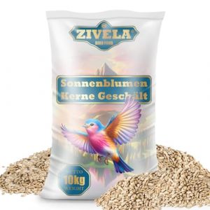 10 kg de graines de tournesol pelées | Idéal pour les jeunes animaux | Nourriture pour oiseaux sauvages toute l'année | 10 kg de graines de tournesol sans bol Nourriture pour oiseaux sauvages (ZIVELA, neuf)