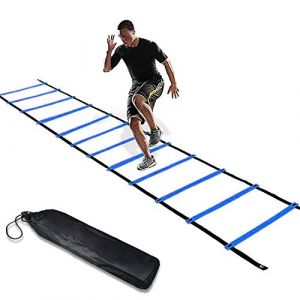 KIKILIVE &Eacute;chelle de Rythme Entrainement de Football &Eacute;chelle d'agilit&eacute; 7m Ensemble d'entrainement &Eacute;chelle de Vitesse &eacute;chelle d'entra&icirc;nement de Football de Coordination avec Sac (Creality 3D EU, neuf)
