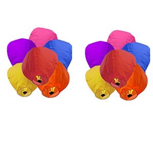 tempo di saldi 10 X Lanterne Volante pour Fêtes Mariages Événements Mini Montgolfière Chinoise 10 Pcs (Grag Srl, neuf)