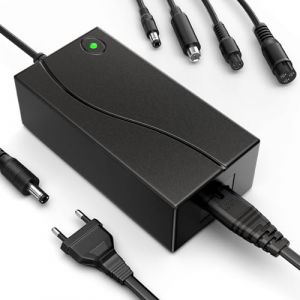 Chargeurs de scooter, chargeur de scooter électrique pour Xiaomi M365 Pro/Ninebot, Hoverboard chargeur 42V 2A pour batterie Li-ion 36 V, chargeur universel pour scooter électrique à auto(pas de prise) (Loqdivr-FR, neuf)