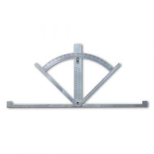 hedue&reg; &Eacute;querre Double Alpha M710 - Outil de tra&ccedil;age pour charpentier, Equerre alpha &agrave; double &eacute;chelle de degr&eacute;s, &eacute;querre charpentier, outil de charpentier (hedue GmbH, neuf)