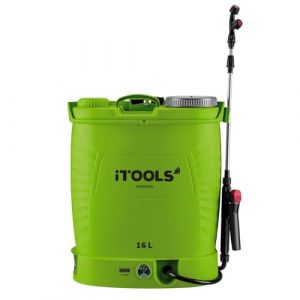 iTools - Pulv&eacute;risateur de Jardin Electrique &agrave; Batterie 16L 8Ah Pression 6 Bar Lance T&eacute;lescopique en INOX + Accessoires de Pulv&eacute;risation (Univers Du Pro, neuf)