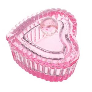 TEHAUX Godet à Tremper en Verre Cristal Cœur avec Couvercle Bol à Dissolvant pour Vernis à Ongles Collecteur de Poussière de Monomère Bol à Ongles Irisé pour Manucure Professionnelle (Breamblue N, neuf)