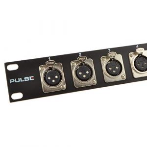 XLR/Mic 19 inch Flight Case/Network Cab Rack Panneau 12 Femelle Connecteurs [12 Female XLR] (kenable ltd, neuf)
