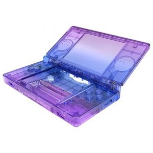 eXtremeRate Coque Remplacement Complète pour Nintendo DS Lite, Coque pour Nintendo DS Lite Console Portable avec Bouton de Remplacement Transparent Dégradé Bleu-Violet, Console Non Incluse (Easequote-Store, neuf)