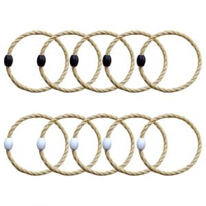 Lot de 10 anneaux de rechange pour jeu de lancer, corde de lancer, corde de lancer, jeu d'anneaux de lancer, jeu d'anneaux de lancer, jeu d'anneaux de lancer, jeu d'anneaux de lancer, jeu d'anneaux de (Pvnoocy FR, neuf)