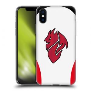 Head Case Designs sous Licence Officielle AC Milan Away Kit D'écusson 2025/26 Coque en Gel [Protection de Qualité Militaire] Compatible avec Apple iPhone X/iPhone XS (eCell, neuf)