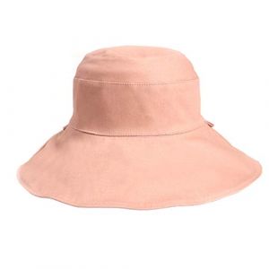 Chapeau seau de p&ecirc;cheur &agrave; large bord, couleur unie, &agrave; la mode, pour femmes et filles, chapeau de soleil de plage en plein air (blanc + rose) (JJUNQQI, neuf)