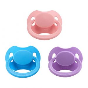 LittleForBig Generation II - Lot de 3 tétines - Grande tétine - Taille adulte - Rose, violet, bleu (Littleforbig, neuf)