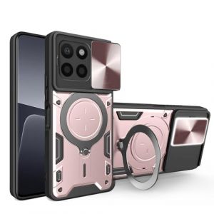 BORYA Coque pour Honor 70 Lite 5G / Honor X6 / Honor X8 5G, Silicone Antichoc Tr&egrave;s Mince PC+TPU Housse, Militaire Anti-Chute &Eacute;tui avec Magn&eacute;tique M&eacute;tal Support et Protection Cam&eacute;ra. Or Rose (Boerya, neuf)