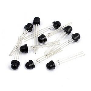 PAKMEZ 10 pièces CHT0038N connecteurs électriques 3 Broches 5mm tête Ronde récepteur Infrarouge photodiodes connecteurs de Type Came Diode IR (weifangshuningqishangmaoyouxiangongsi, neuf)