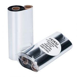 Ruban de transfert thermique 110 mm x 74 m – 1 rouleau de cire améliorée en résine de 1,27 cm pour étiquette, impression de codes-barres pour Zebra TEC, GC420t GK420t GX420t TLP2442 TLP2844 (lilisoip, neuf)