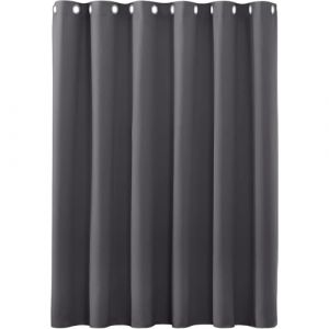Rideau Occultant Thermiques, 80 x 180 cm Design Moderne Polyester Rideaux Opaques Chambre Lisse Décoration D’Intérieur Lavable pour Salon Coucher, Gris Foncé (LvLiangPengYuDianZiShangWuYouXianGongSi, neuf)