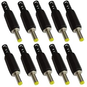 AERZETIX: 10x Fiche m&acirc;le connecteur Jack adaptateur prise d'alimentation - droit DC 4/1.7mm - &agrave; souder - C42288 (Tuning, neuf)