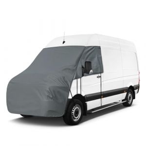 Opaltool B&acirc;che de Protection Thermique Camping Car pour 2007-2017 VW C-Rafter, 420D B&acirc;che de Protection Pare-Brise Camping Car Integrale avec 10 Bandages et Aimants (raisetty, neuf)