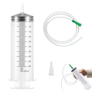 Seringue Plastique, 550ml Grande Seringue, Seringue Plastique Avec Tuyau, Seringues Avec Tuyau, 550ml Plastique Seringue Avec 1m Tube, Seringue En Plastique Avec Tube Pour Mesure De Liquide (UP LII, neuf)