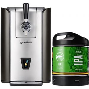 PerfectDraft Pro – Pack Tireuse À Bière + 1 Fût Goose Island IPA 6L – Machine Pression À Domicile – Refroidissement À 3°C – 30 Jours Fraîcheur – Écran LED Température – Idée Cadeau Amateur Bière (PerfectDraft, neuf)
