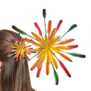 Barrettes Nouvel An - Pince &agrave; Cheveux Antid&eacute;rapante Color&eacute;e L&eacute;g&egrave;re,Accessoires pour Coiffure | Pour Vacances F&ecirc;tes Salon Maison Voyage Mariage Coiffure Party &Eacute;t&eacute; (hepengren, neuf)