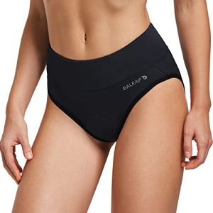 BALEAF Culotte Vélo Rembourrée Short Vélo Femme Cuissard Vélo Femme sous-vêtement de Cyclisme Rembourré avec Gel 3D pour Femmes-Noir-L (Buyvison Sports Gears, neuf)