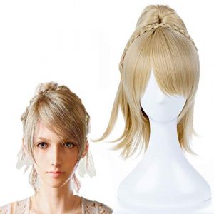 Final Fantasy XV Cosplay perruques Lunafreya Nox Fleuret Cosplay perruques résistant à la chaleur synthétique Anime Cosplay perruque Halloween carnaval (good stuff A, neuf)